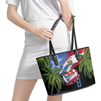 Ay Bendito! Benito Bowl Proud Boricua Leather Tote Bag