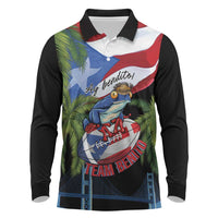 Ay Bendito! Benito Bowl Proud Boricua Long Sleeve Polo Shirt