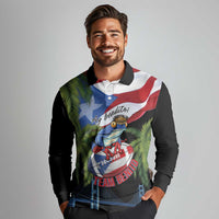 Ay Bendito! Benito Bowl Proud Boricua Long Sleeve Polo Shirt