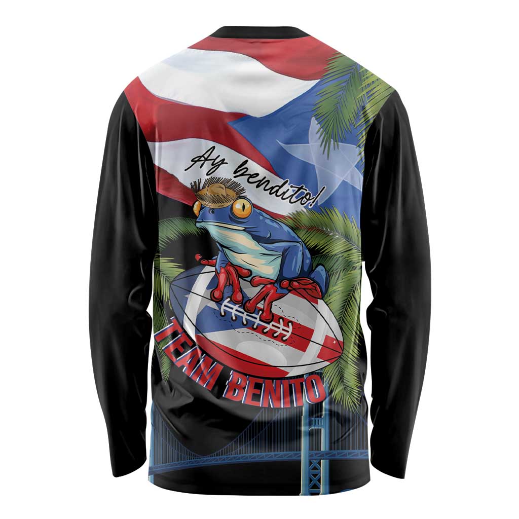 Ay Bendito! Benito Bowl Proud Boricua Long Sleeve Shirt