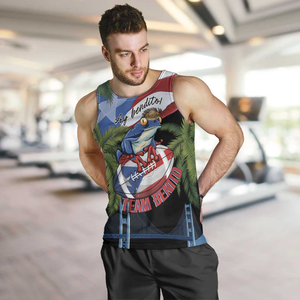 Ay Bendito! Benito Bowl Proud Boricua Men Tank Top