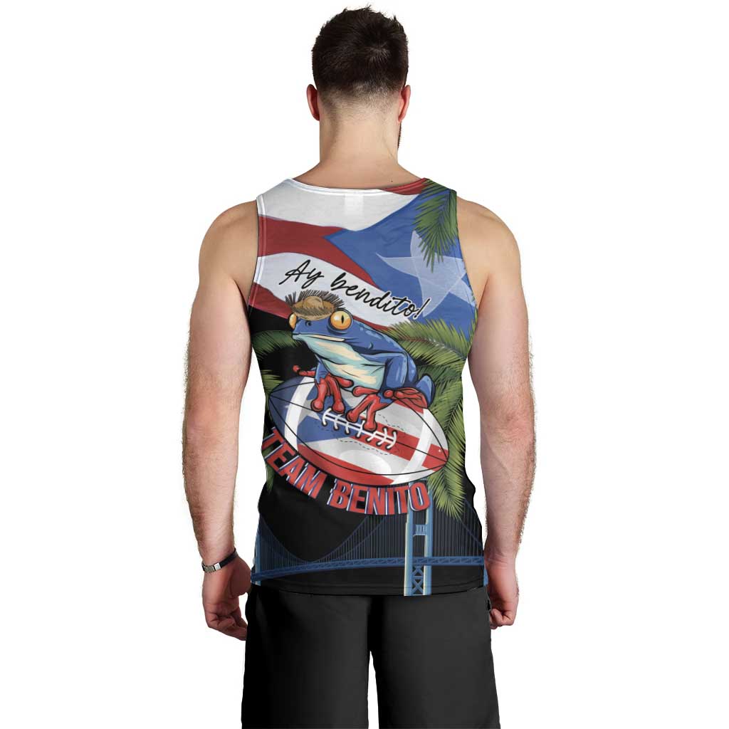 Ay Bendito! Benito Bowl Proud Boricua Men Tank Top