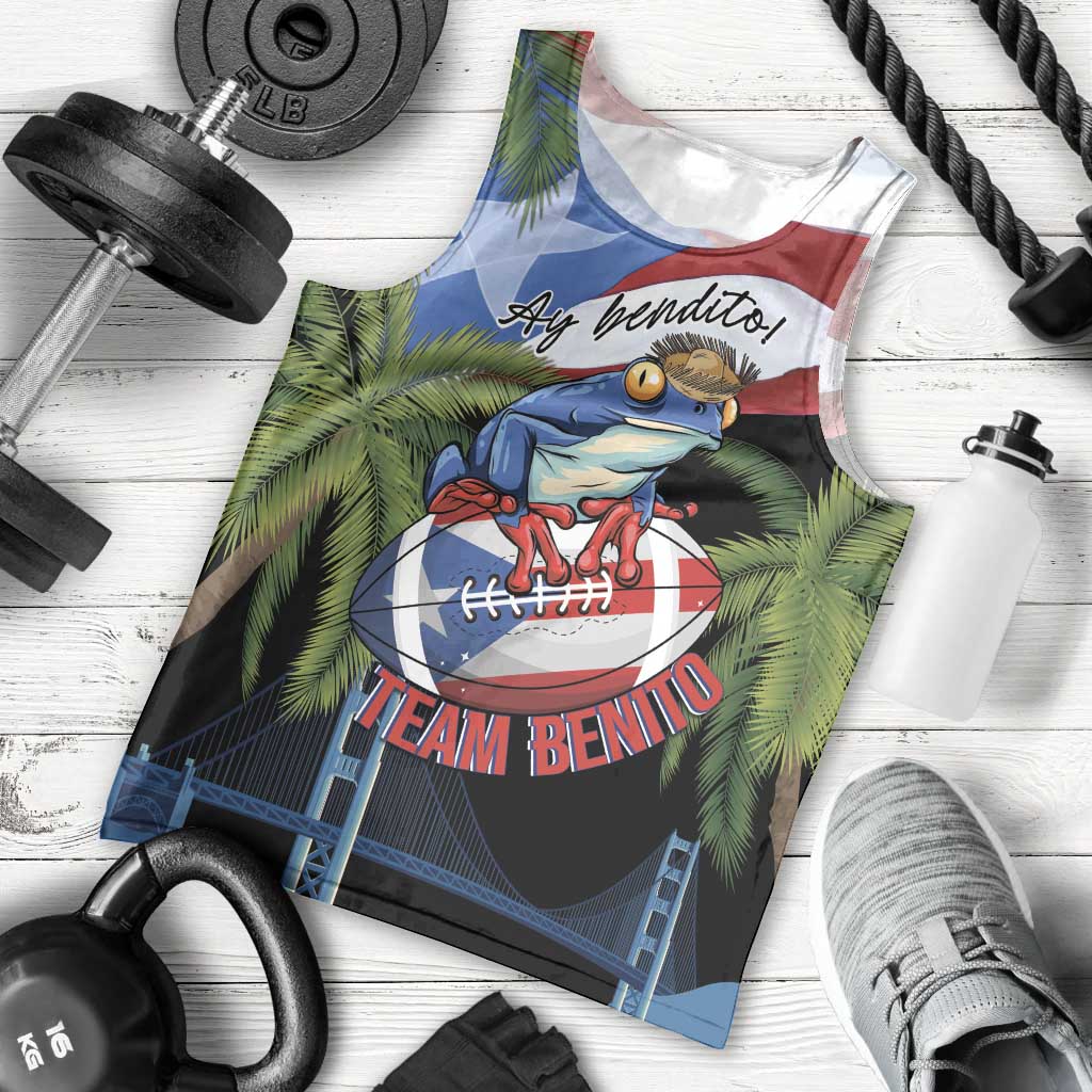 Ay Bendito! Benito Bowl Proud Boricua Men Tank Top