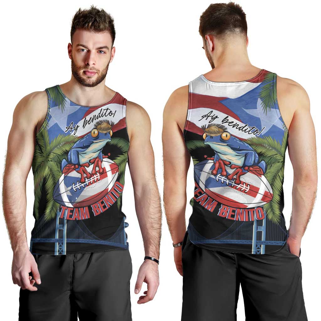 Ay Bendito! Benito Bowl Proud Boricua Men Tank Top