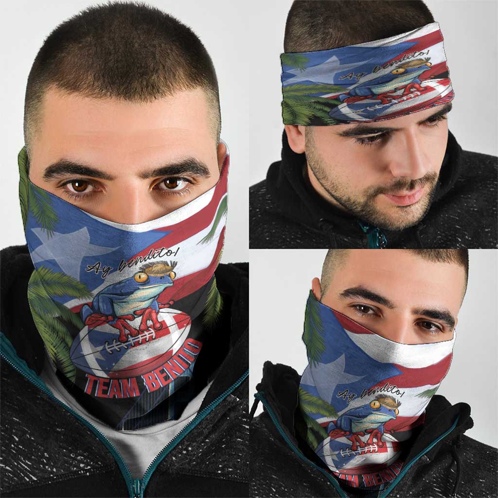 Ay Bendito! Benito Bowl Proud Boricua Neck Gaiter