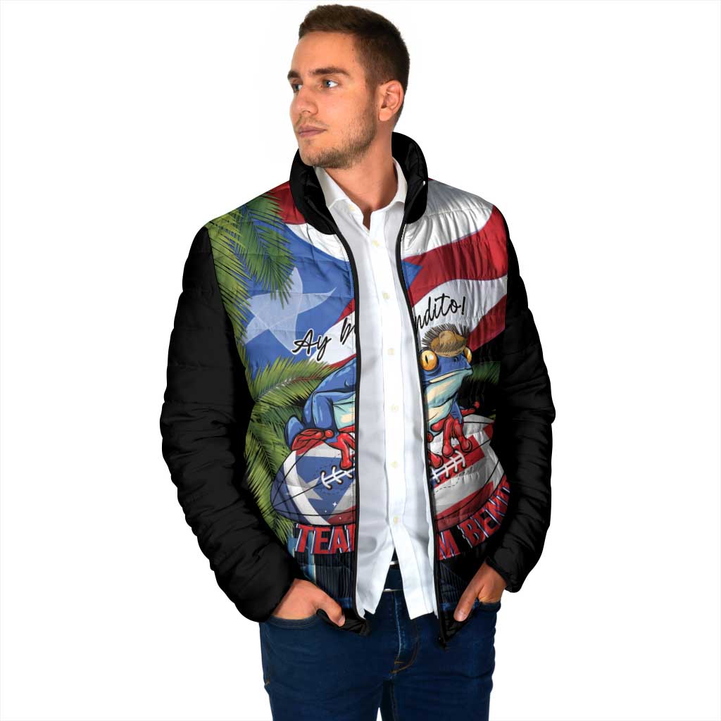 Ay Bendito! Benito Bowl Proud Boricua Padded Jacket
