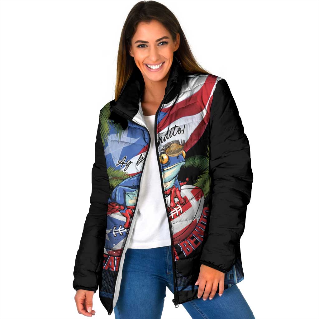 Ay Bendito! Benito Bowl Proud Boricua Padded Jacket