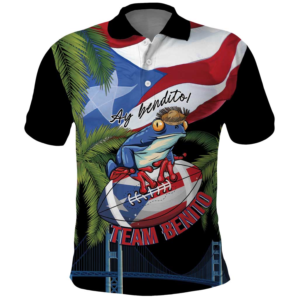 Ay Bendito! Benito Bowl Proud Boricua Polo Shirt