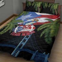 Ay Bendito! Benito Bowl Proud Boricua Quilt Bed Set