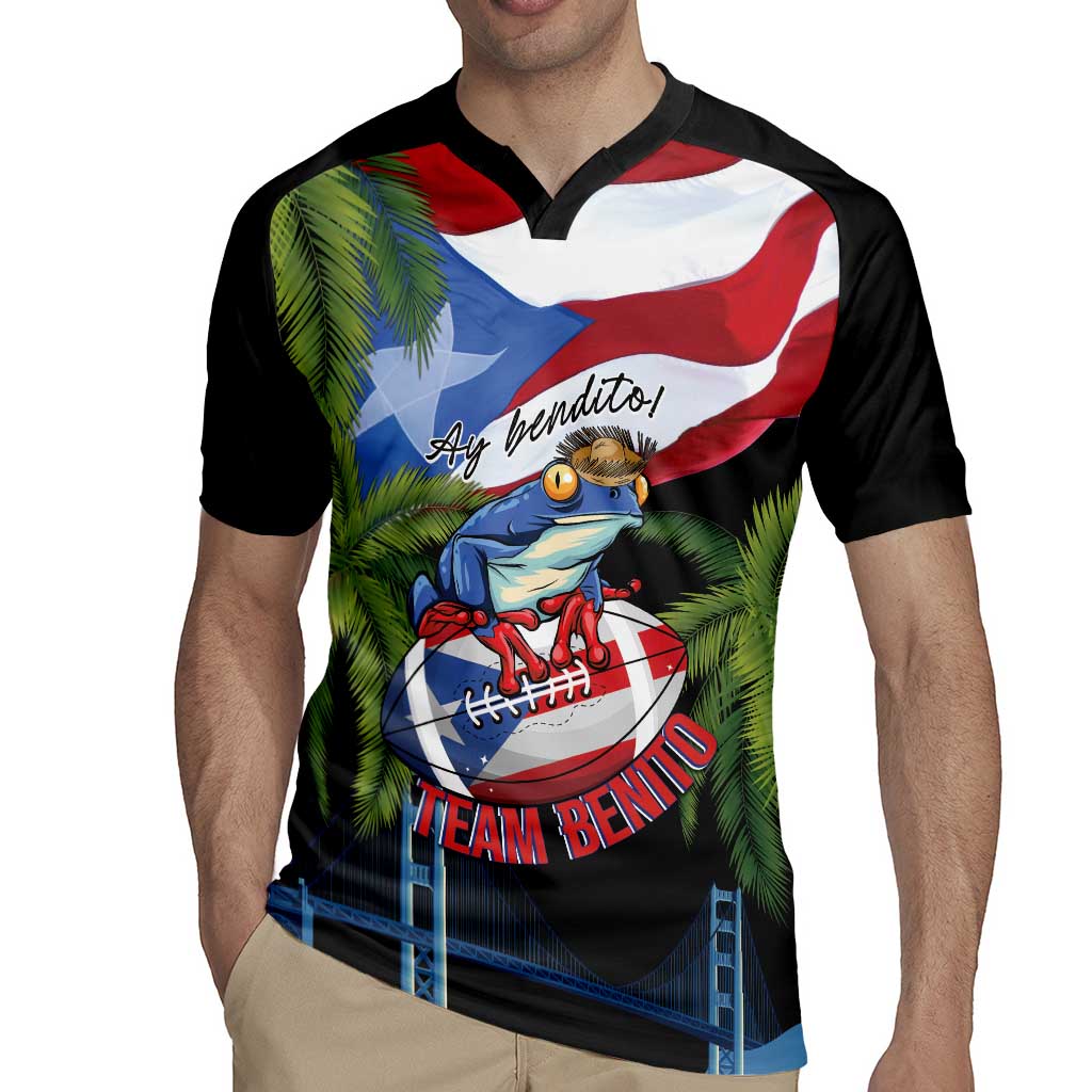 Ay Bendito! Benito Bowl Proud Boricua Rugby Jersey