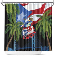 Ay Bendito! Benito Bowl Proud Boricua Shower Curtain