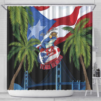 Ay Bendito! Benito Bowl Proud Boricua Shower Curtain