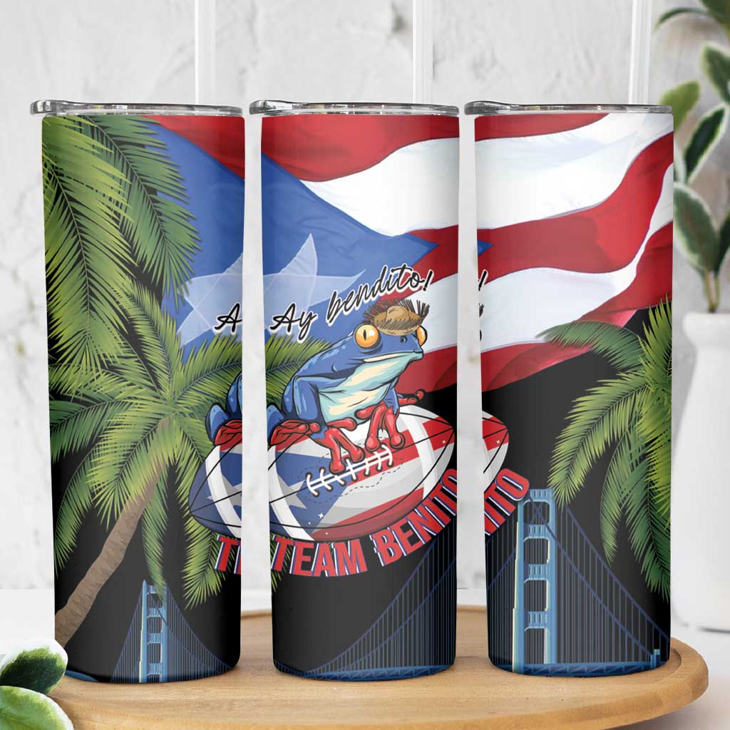 Ay Bendito! Benito Bowl Proud Boricua Skinny Tumbler