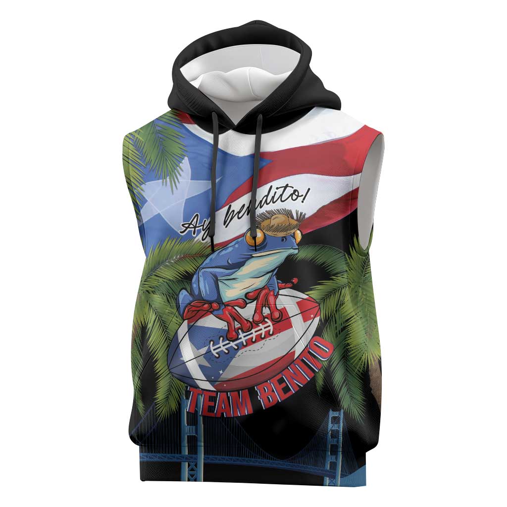 Ay Bendito! Benito Bowl Proud Boricua Sleeveless Hoodie