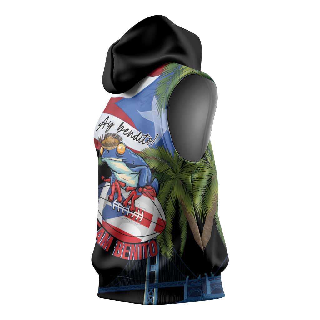Ay Bendito! Benito Bowl Proud Boricua Sleeveless Hoodie