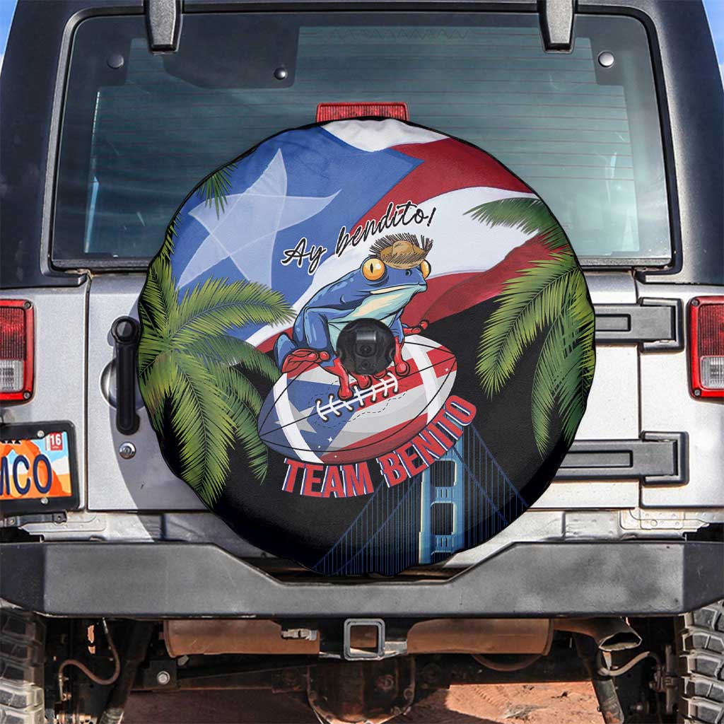 Ay Bendito! Benito Bowl Proud Boricua Spare Tire Cover