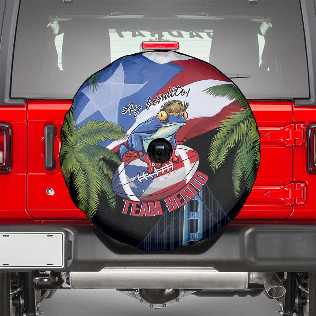Ay Bendito! Benito Bowl Proud Boricua Spare Tire Cover