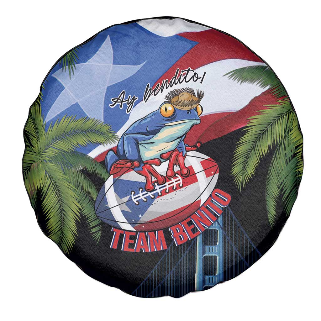 Ay Bendito! Benito Bowl Proud Boricua Spare Tire Cover