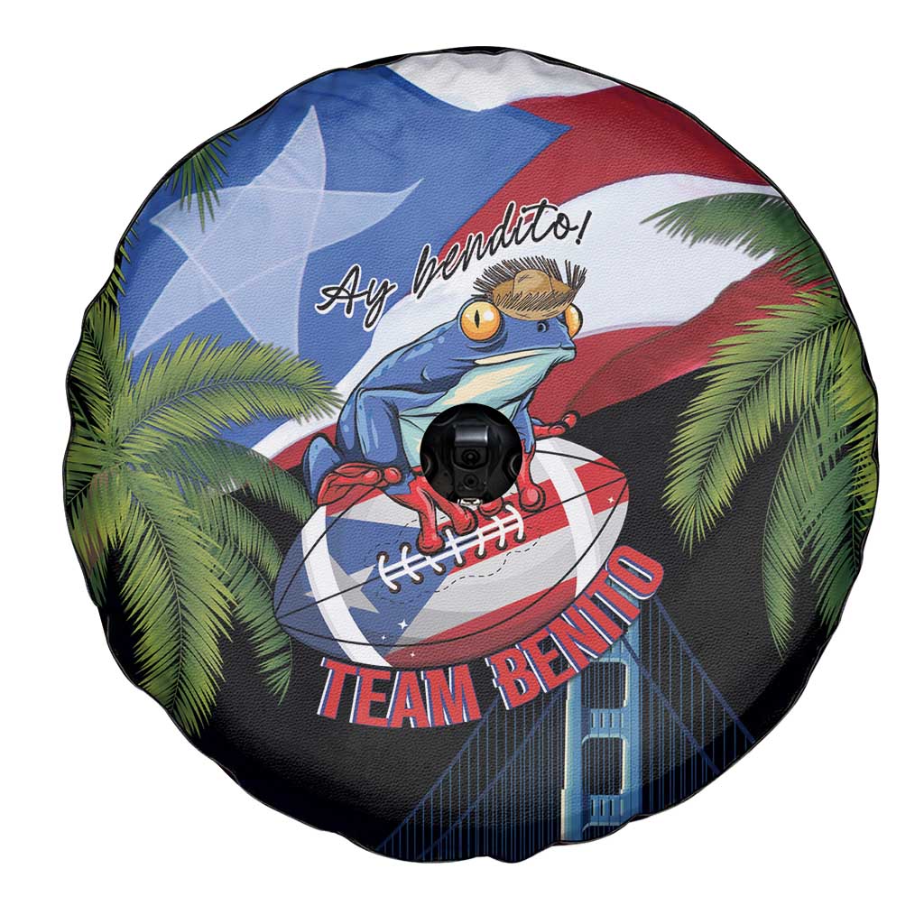 Ay Bendito! Benito Bowl Proud Boricua Spare Tire Cover