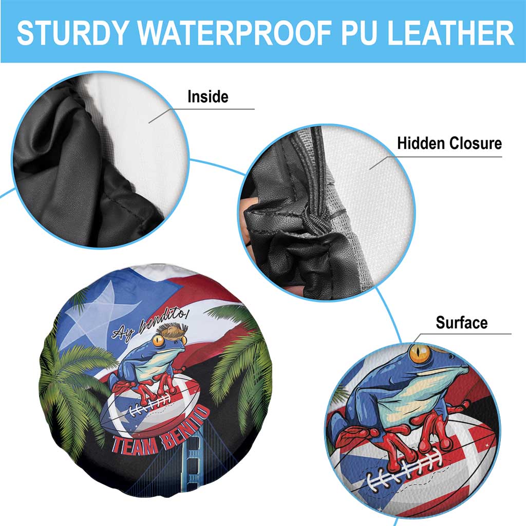 Ay Bendito! Benito Bowl Proud Boricua Spare Tire Cover