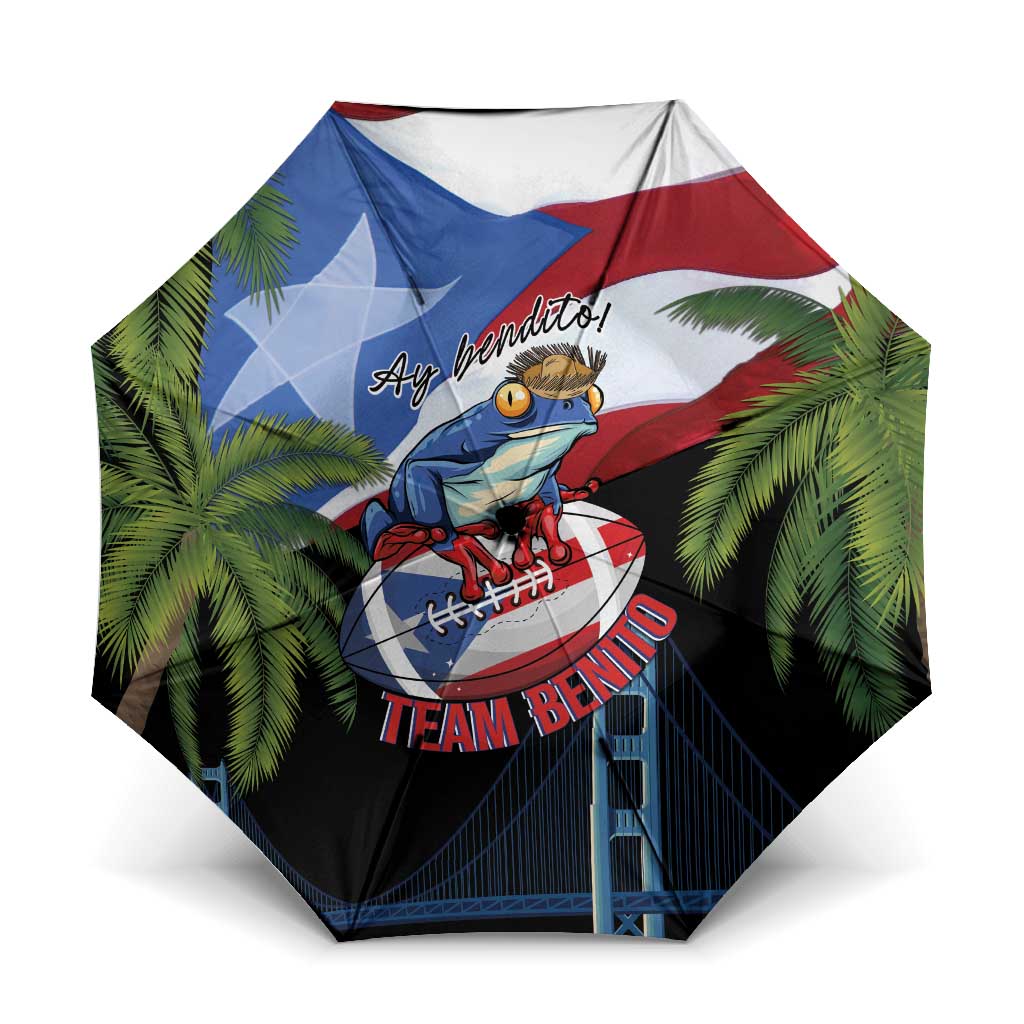 Ay Bendito! Benito Bowl Proud Boricua Umbrella