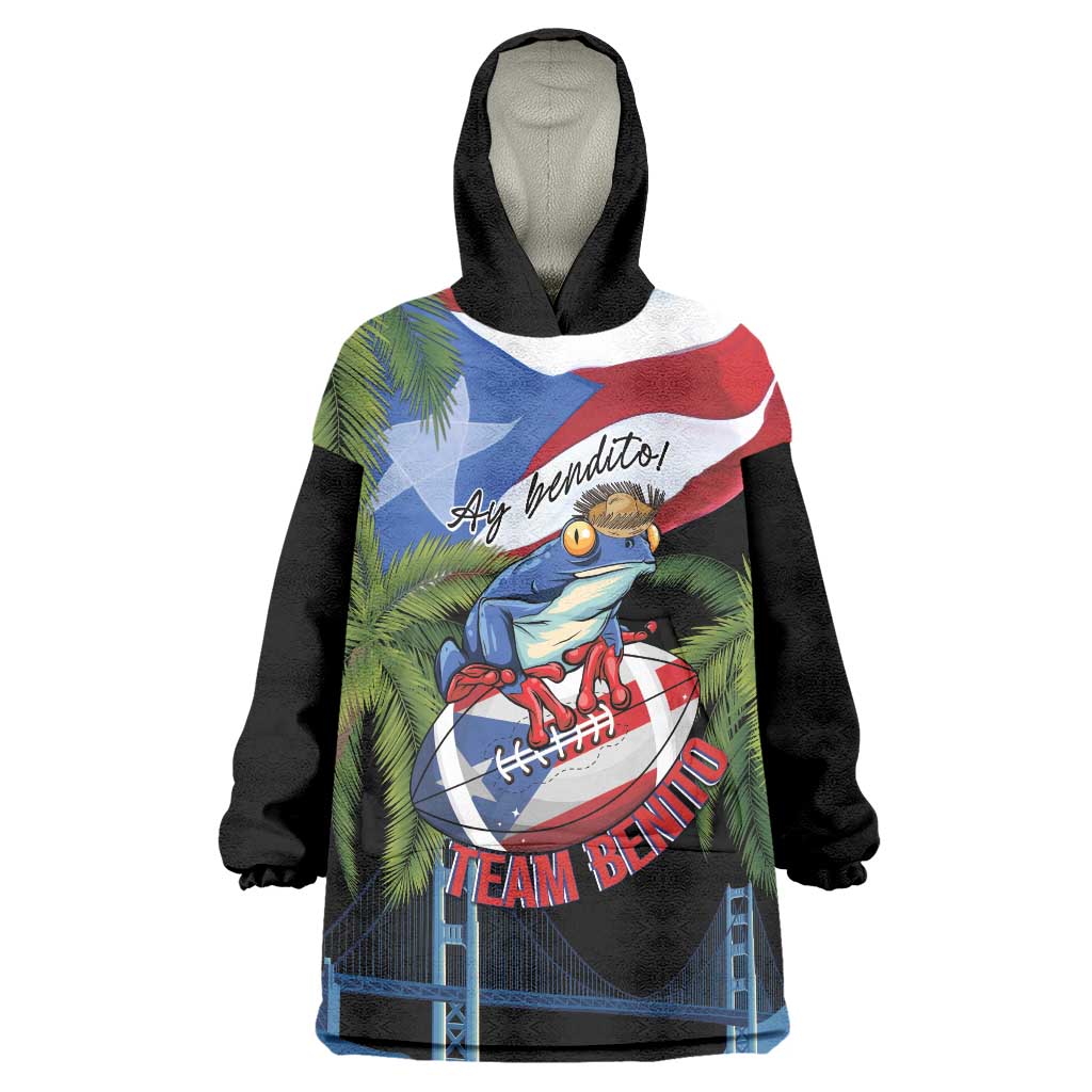 Ay Bendito! Benito Bowl Proud Boricua Wearable Blanket Hoodie
