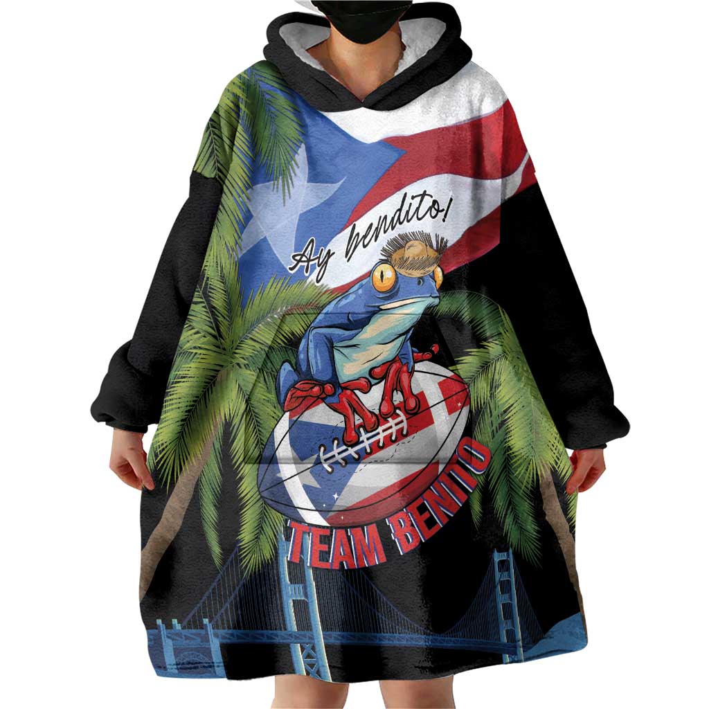 Ay Bendito! Benito Bowl Proud Boricua Wearable Blanket Hoodie