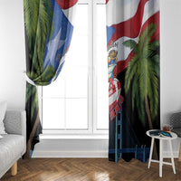 Ay Bendito! Benito Bowl Proud Boricua Window Curtain