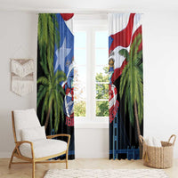 Ay Bendito! Benito Bowl Proud Boricua Window Curtain