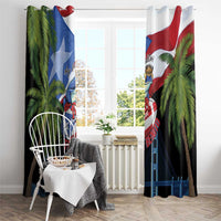 Ay Bendito! Benito Bowl Proud Boricua Window Curtain