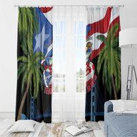 Ay Bendito! Benito Bowl Proud Boricua Window Curtain