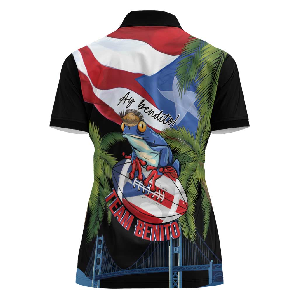 Ay Bendito! Benito Bowl Proud Boricua Women Polo Shirt