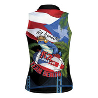Ay Bendito! Benito Bowl Proud Boricua Women Sleeveless Polo Shirt