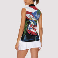 Ay Bendito! Benito Bowl Proud Boricua Women Sleeveless Polo Shirt