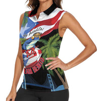 Ay Bendito! Benito Bowl Proud Boricua Women Sleeveless Polo Shirt