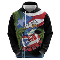 Ay Bendito! Benito Bowl Proud Boricua Zip Hoodie