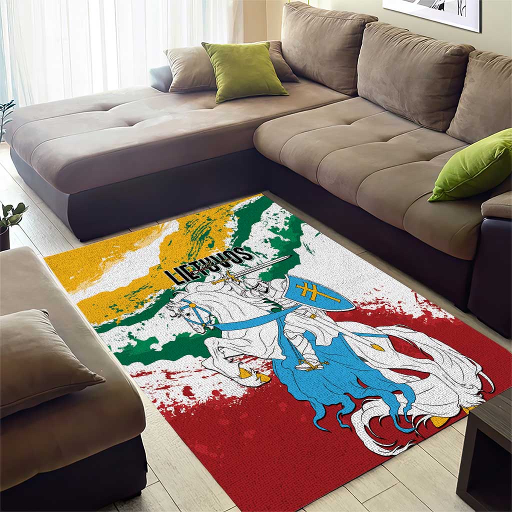 Lithuania Area Rug Lietuvos Artsy Vytis
