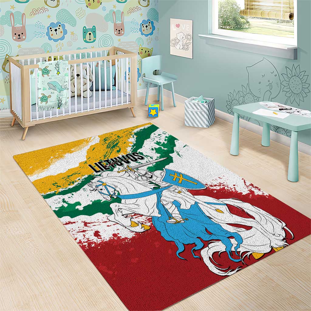 Lithuania Area Rug Lietuvos Artsy Vytis