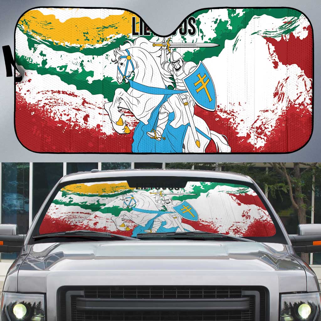 Lithuania Auto Sun Shade Lietuvos Artsy Vytis