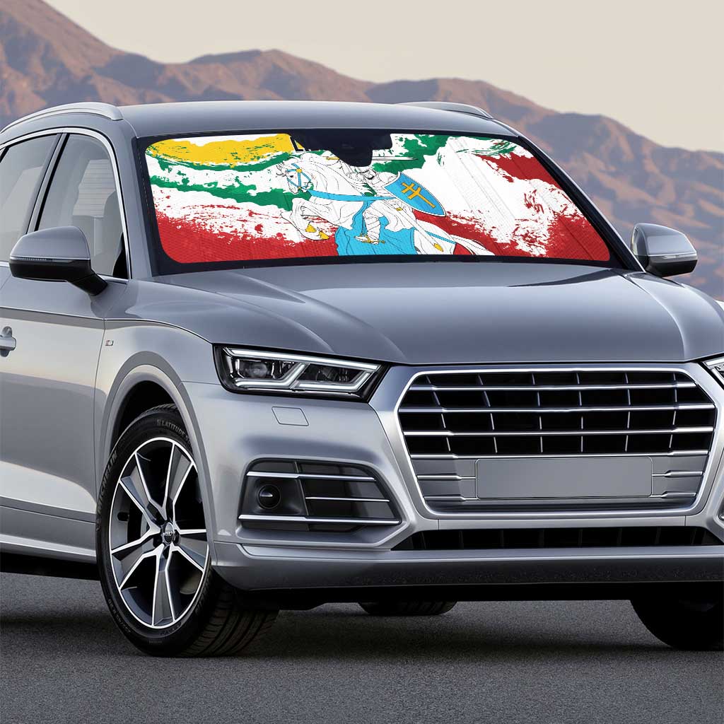 Lithuania Auto Sun Shade Lietuvos Artsy Vytis