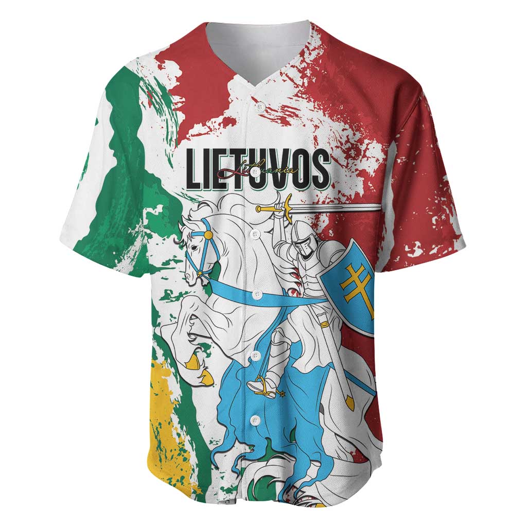 Lithuania Personalized Baseball Jersey Lietuvos Artsy Vytis