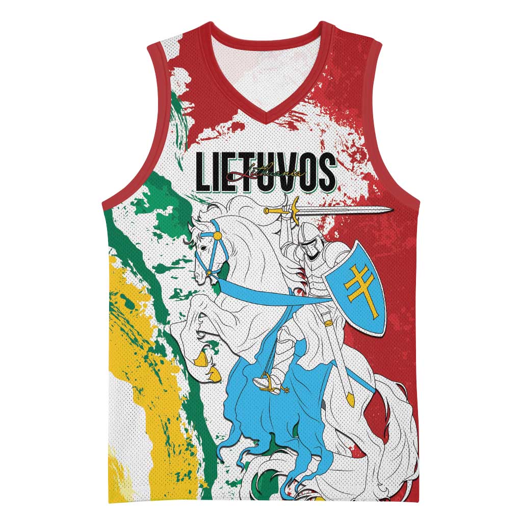 Lithuania Personalized Basketball Jersey Lietuvos Artsy Vytis