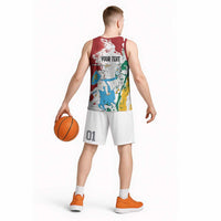 Lithuania Personalized Basketball Jersey Lietuvos Artsy Vytis
