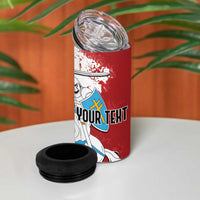 Lithuania Personalized 4 in 1 Can Cooler Tumbler Lietuvos Artsy Vytis