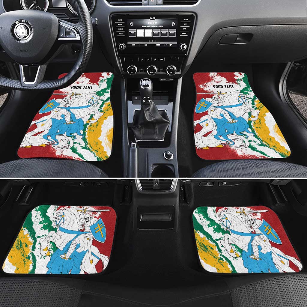 Lithuania Personalized Car Mats Lietuvos Artsy Vytis