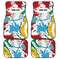 Lithuania Personalized Car Mats Lietuvos Artsy Vytis