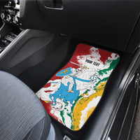 Lithuania Personalized Car Mats Lietuvos Artsy Vytis