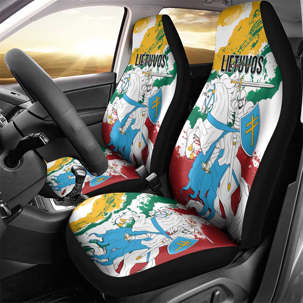 Lithuania Car Seat Cover Lietuvos Artsy Vytis