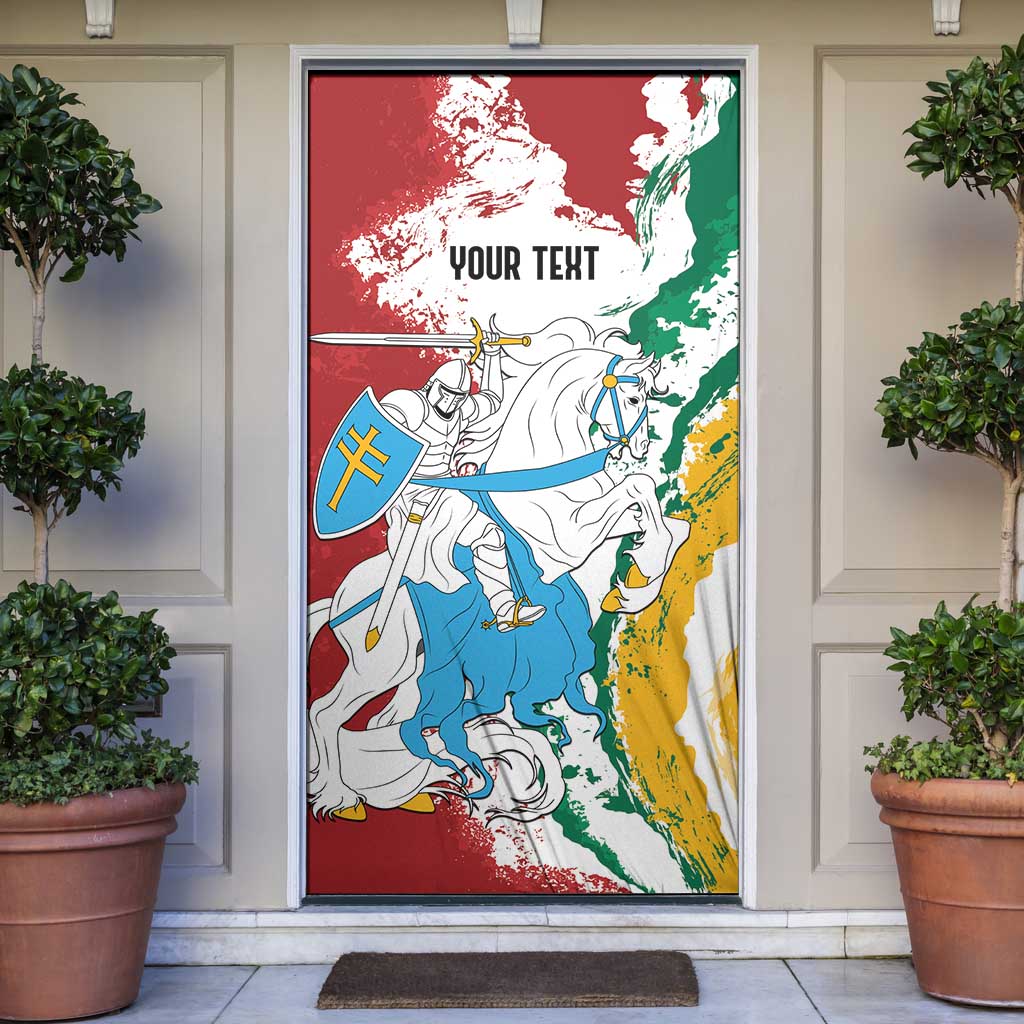 Lithuania Personalized Door Cover Lietuvos Artsy Vytis