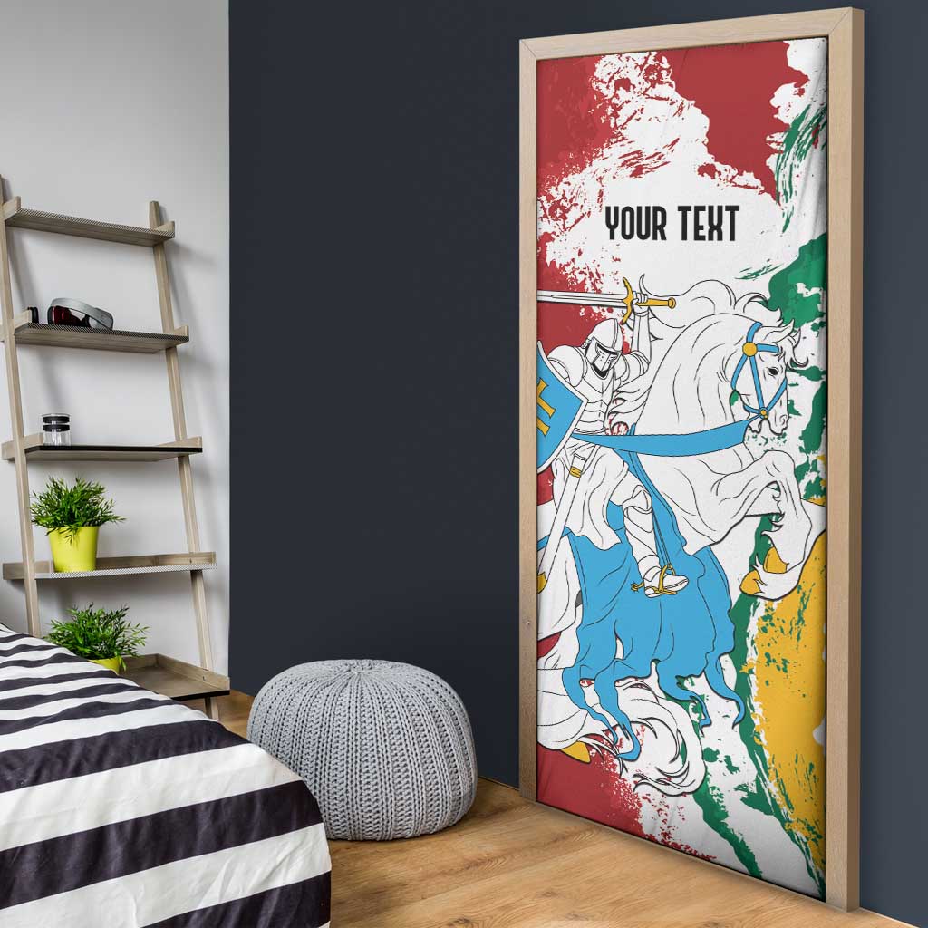 Lithuania Personalized Door Cover Lietuvos Artsy Vytis